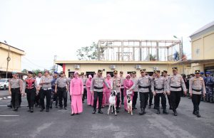 Polres OKI Berikan Penghormatan Purna Bakti kepada Kabag Ren Kompol Arkamil