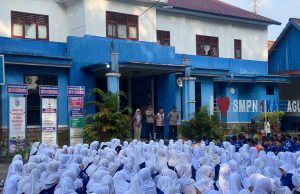 Sat Binmas Polres OKI Gelar Sosialisasi dan Penyuluhan Kamtibmas di SMP Negeri 1 Kayuagung