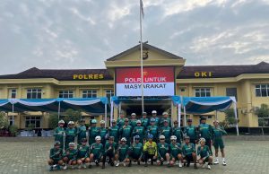 GOBAR MUSI, Gowes 88 Km Hingga Polres OKI