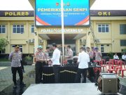 Polres OKI Gelar Apel Pemeriksaan Senpi Dinas, Pastikan Penggunaan Senjata Sesuai Prosedur