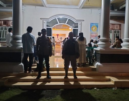 Polres OKI Amankan Ibadah Kamis Putih dan Jumat Agung, Kapolres Eko Rubiyanto Turun Langsung