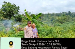 Bhabinkamtibmas Rantau Bayur Gerakkan Masyarakat Dukung Program Swasembada Pangan Nasional