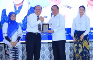 Wagub Cik Ujang Paparkan Pertumbuhan Ekonomi Sumsel di Hadapan Wamendag RI pada Kuliah Umum Unsri