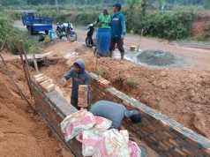 Demi Kemajuan Desa, Satgas TMMD Kodim 0402/OKI Laksanakan Pembukaan Jalan Baru