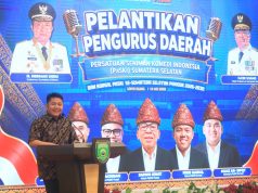 Gubernur Herman Deru Titip Empat Pesan Penting untuk Komedian saat Pelantikan Pengurus PaSKI Sumsel