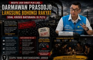 Baru Jadi Dirut PLN Lagi, Darmawan Prasodjo Langsung Bohongi Rakyat Soal Kebutuhan Batubara PLTU