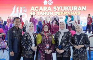 Hadiri HUT ke-46 Dekranas, Ketua Dekranasda Muba Patimah Toha Nyatakan Siap Dukung Sumsel Jadi Tuan Rumah Nasional