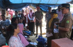 Bupati Muba berikan bantuan untuk korban kebakaran di Desa Teluk Kecamatan Lais
