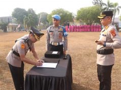 Polres Banyuasin Gelar Sertijab Sejumlah Pejabat, Kapolres Banyuasin Tekankan Profesionalitas dan Pengabdian