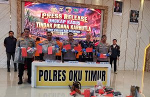 Polres OKUT Ungkap 2 Kasus Karhutla, Ringkus 6 Pelaku