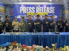 Razia Gabungan Skala Besar di Rutan I Medan Libatkan TNI dan Brimob Bersenjata Lengkap, Hasilnya.