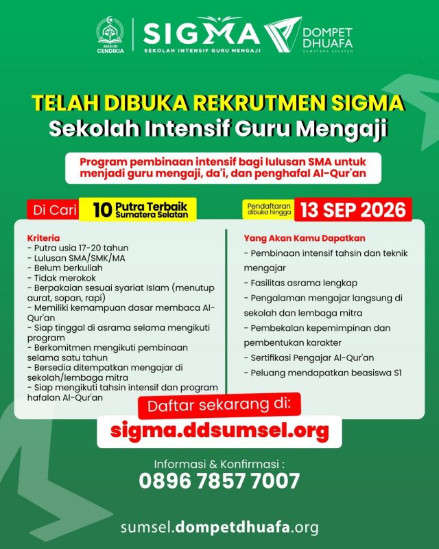 Sumber : Brup WA/Masjid Muara Enim
